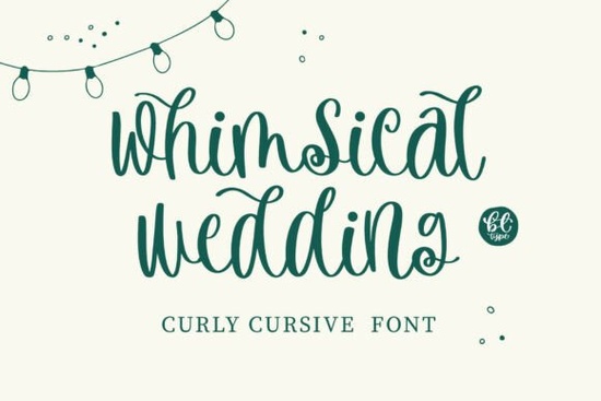 Whimsical Wedding Font